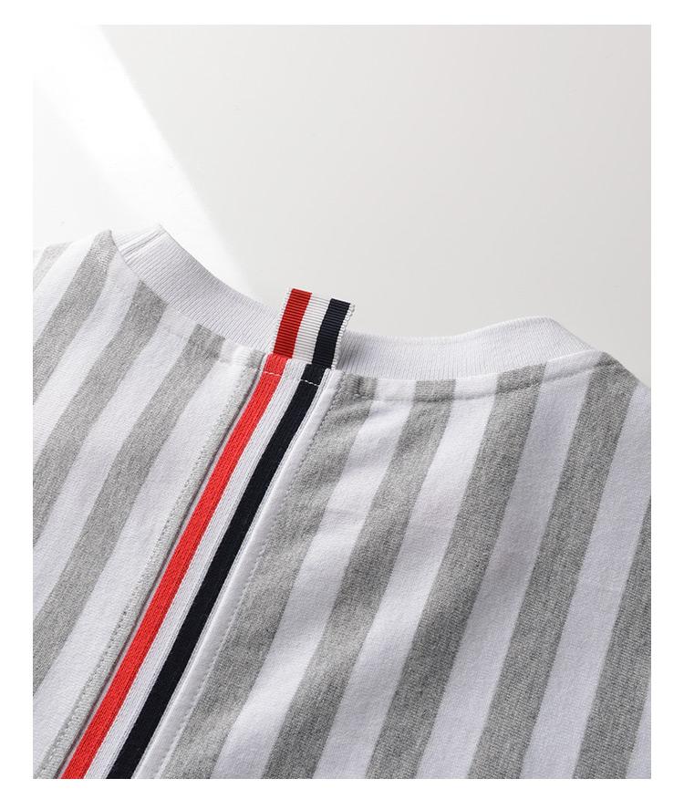 Unisex vertical striped T-shirt THOM TREND