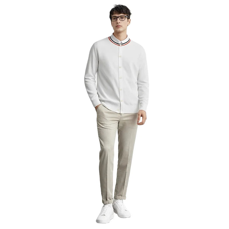 2025 Crew neck cardigan THOM TREND