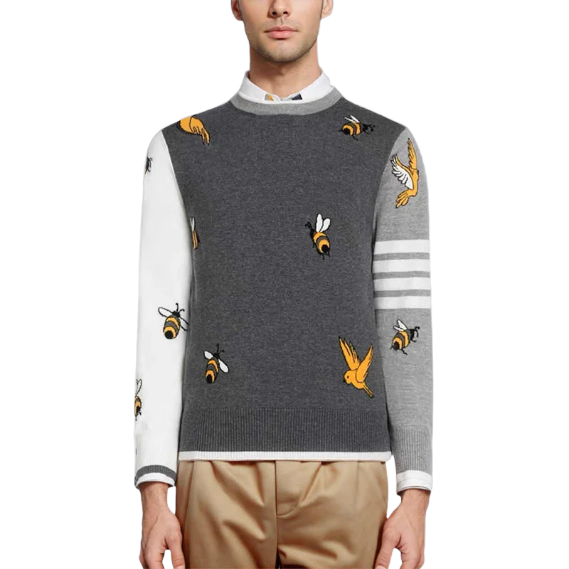 2025SS Birds and Bees Pullover Sweater THOM TREND