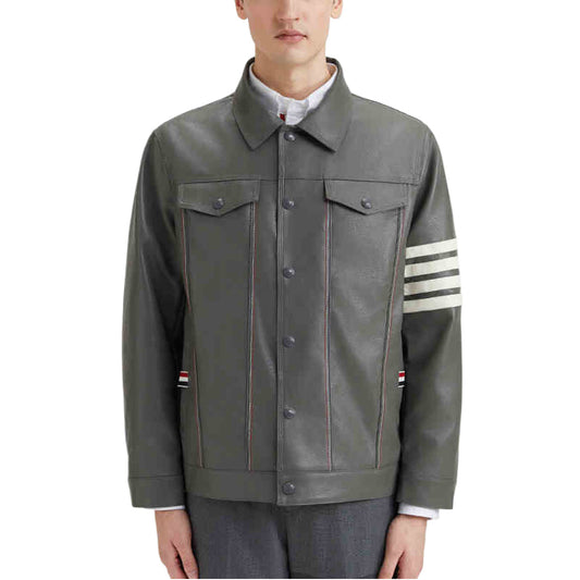 2025SS Men Leather jacket THOM TREND