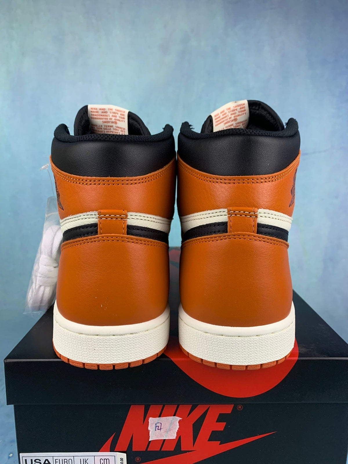 Air Jordan 1 High Black Shattered Backboard 555088-005 Unisex Sneakers detail view 6