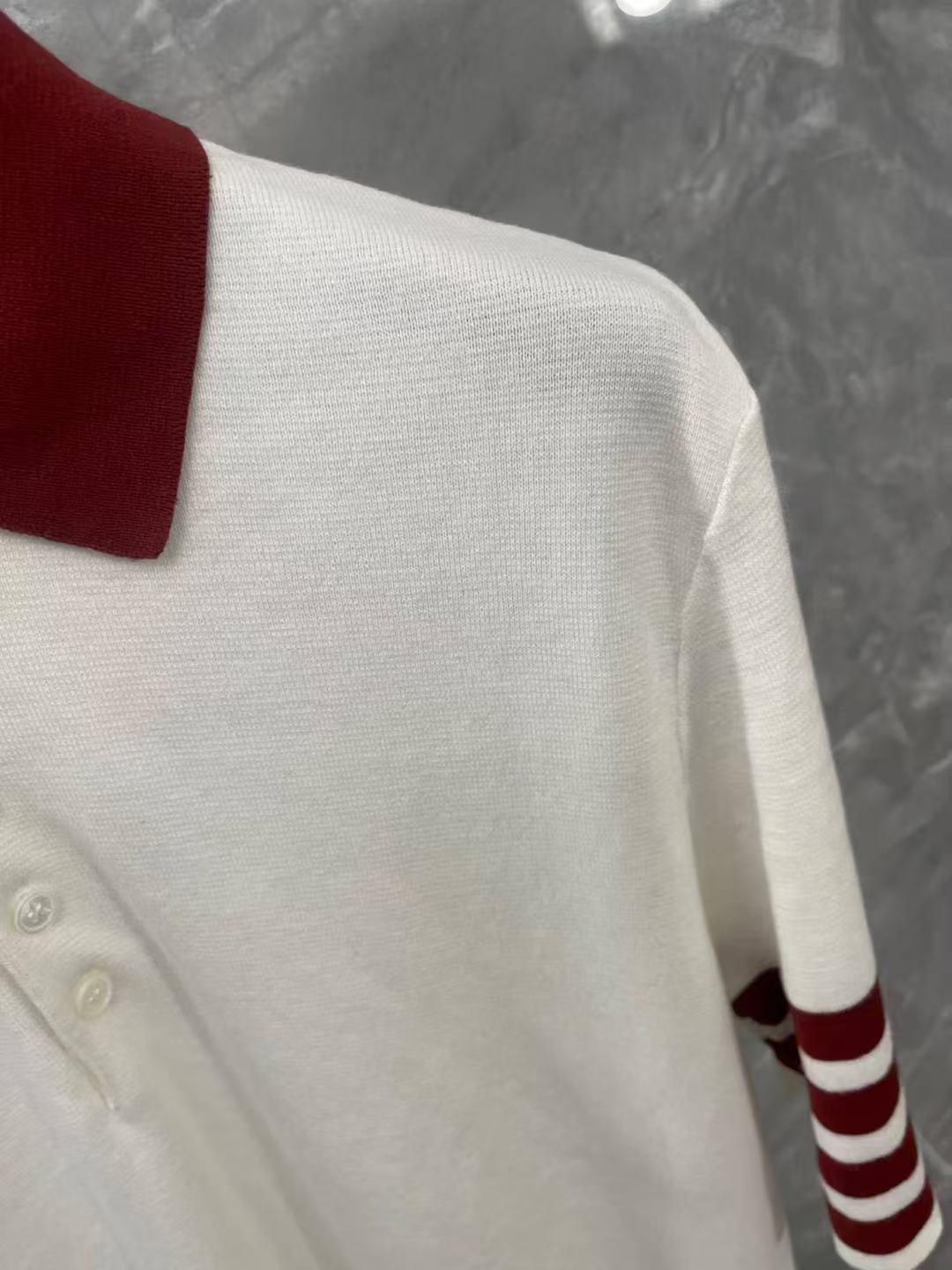 Four-striped POLO short sleeve THOM TREND