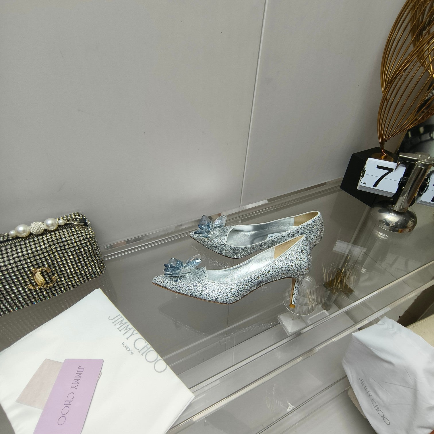 Mid-heel crystal shoes THOM TREND