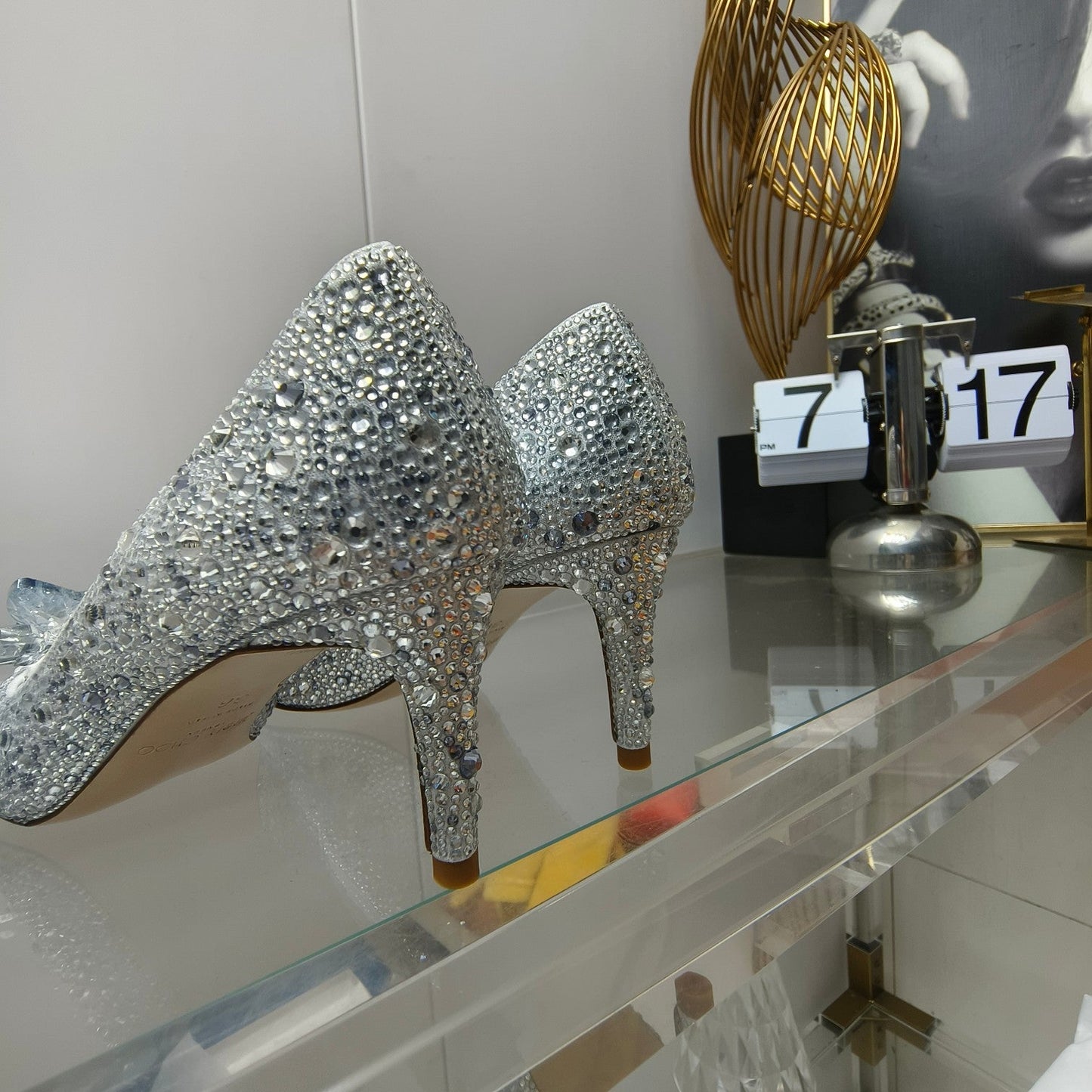 Mid-heel crystal shoes THOM TREND