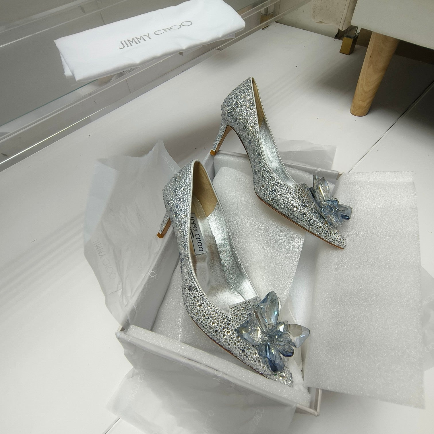 Mid-heel crystal shoes THOM TREND