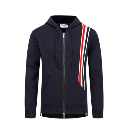 Men's Classic Four-Bar Knitwear - 100% Cotton Made in Japan