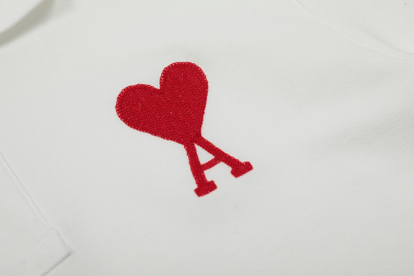 3D Heart Embroidery Polo Shirt ¡§C Unisex