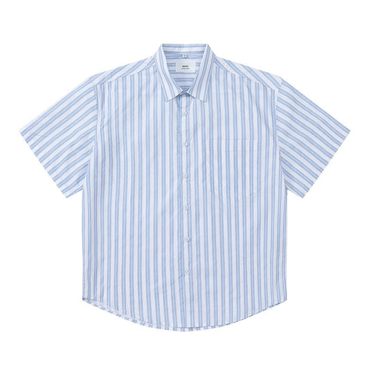 Unisex Short-Sleeve Striped Shirt
