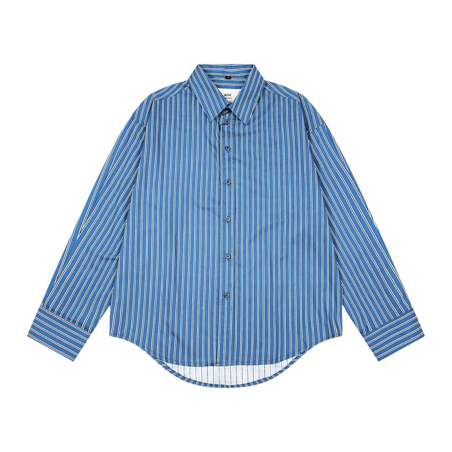 Unisex Vertical Striped Long-Sleeve Shirt