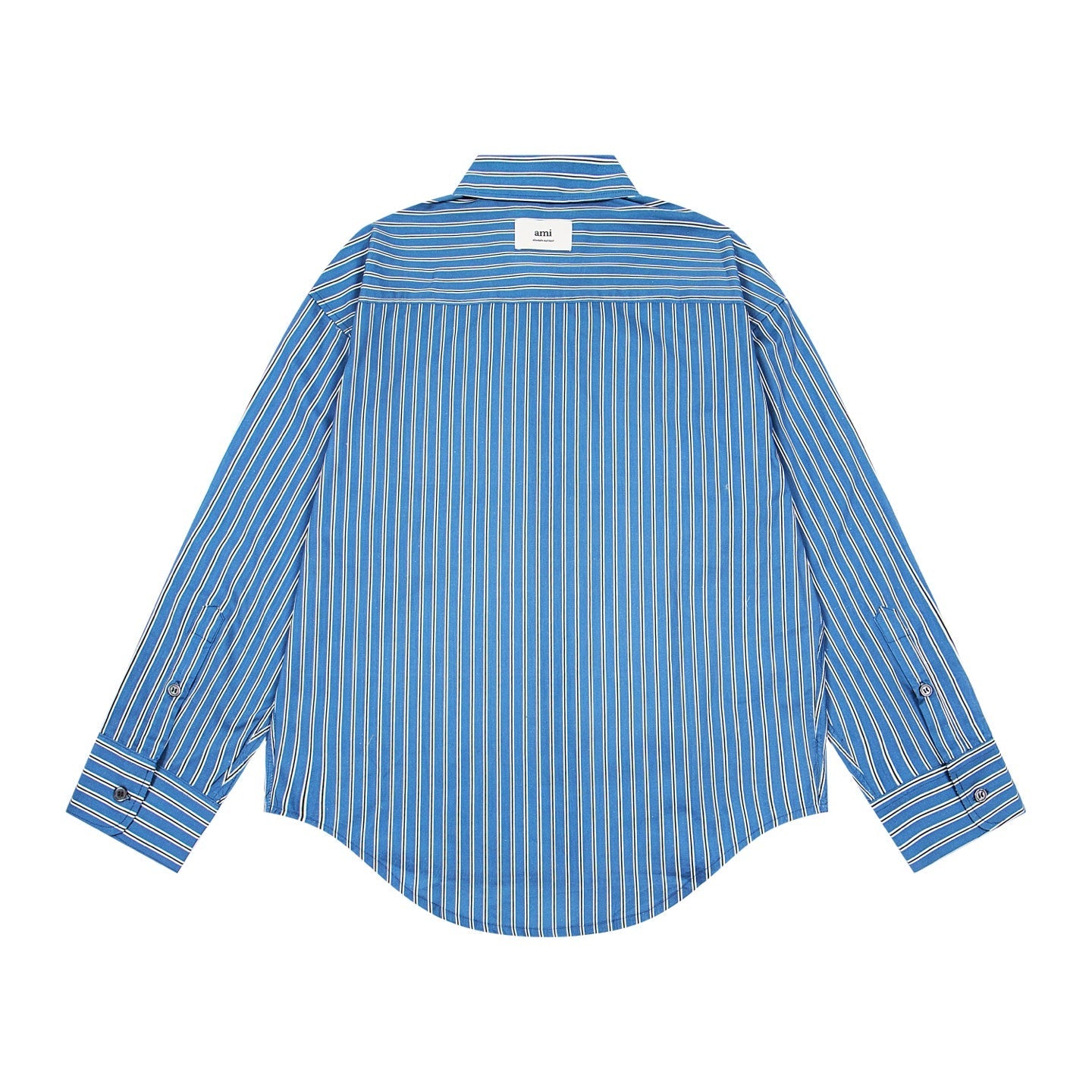 Unisex Vertical Striped Long-Sleeve Shirt