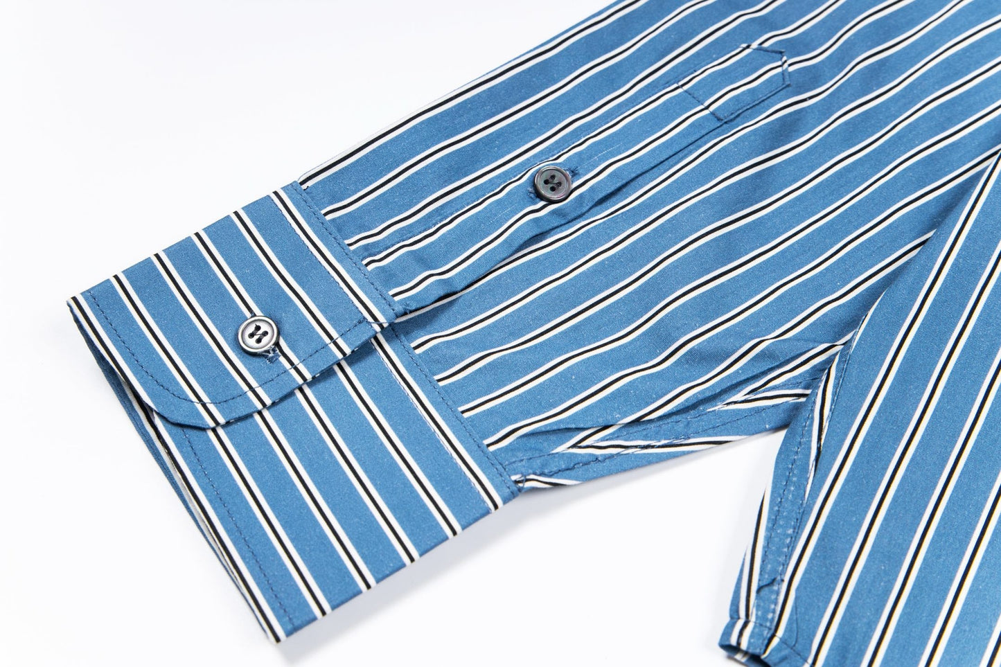 Unisex Vertical Striped Long-Sleeve Shirt