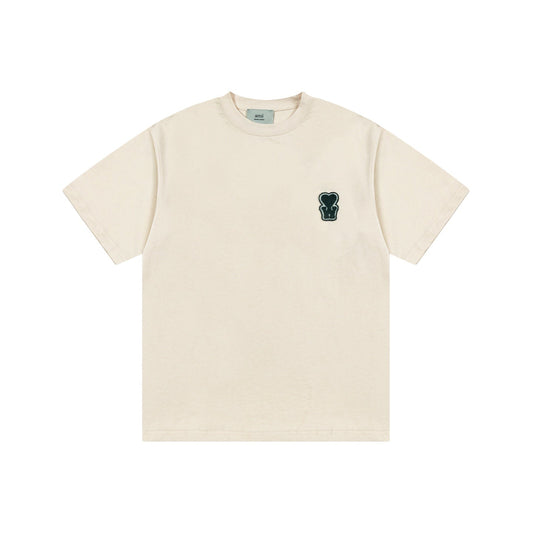 Unisex T-Shirt ¡§C Green & Apricot