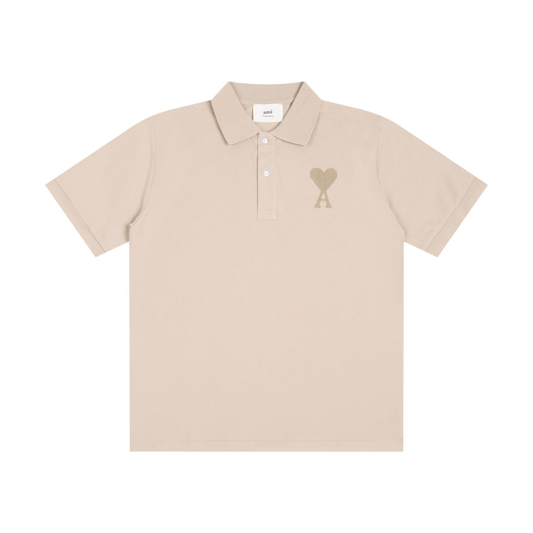 3D Heart Embroidery Polo Shirt ¡§C Unisex