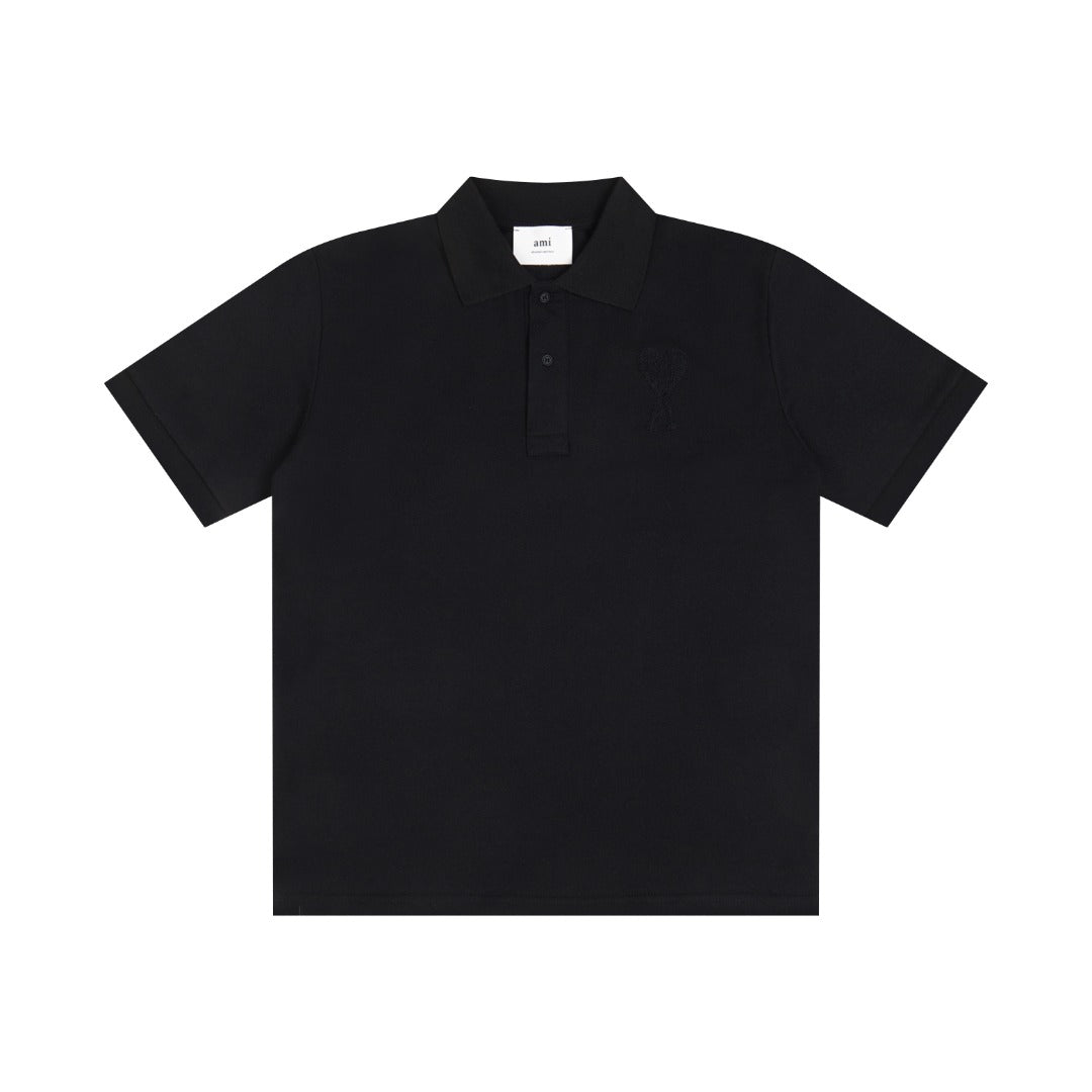 3D Heart Embroidery Polo Shirt ¡§C Unisex