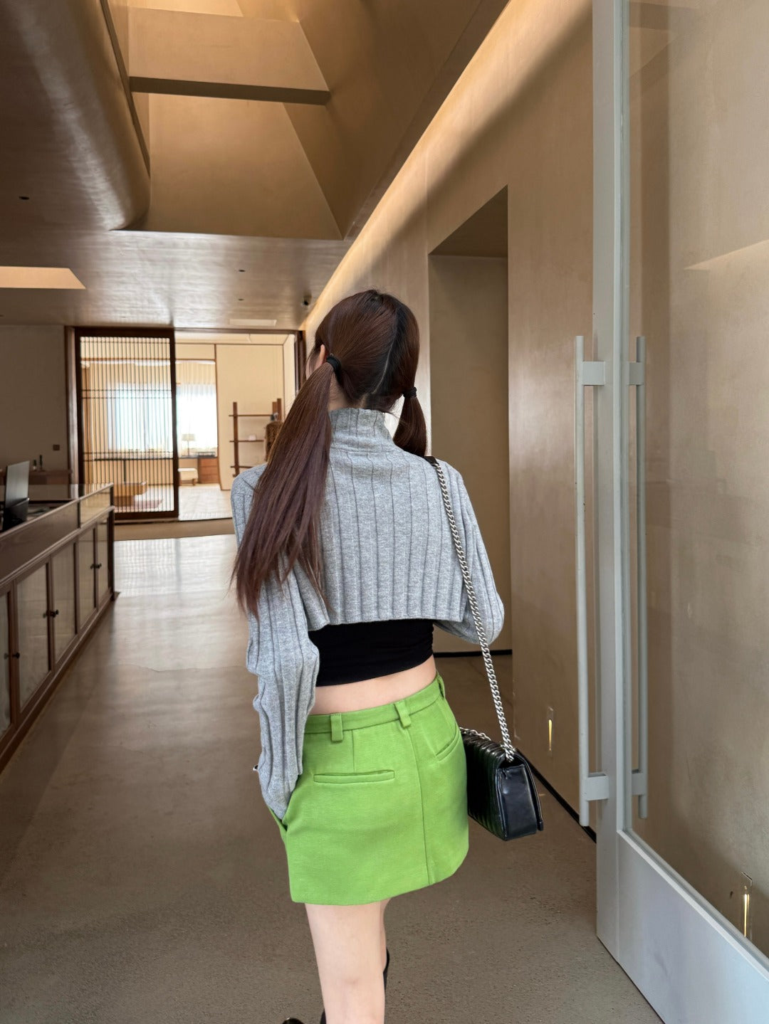 Cotton Mini Skirt — A-Line