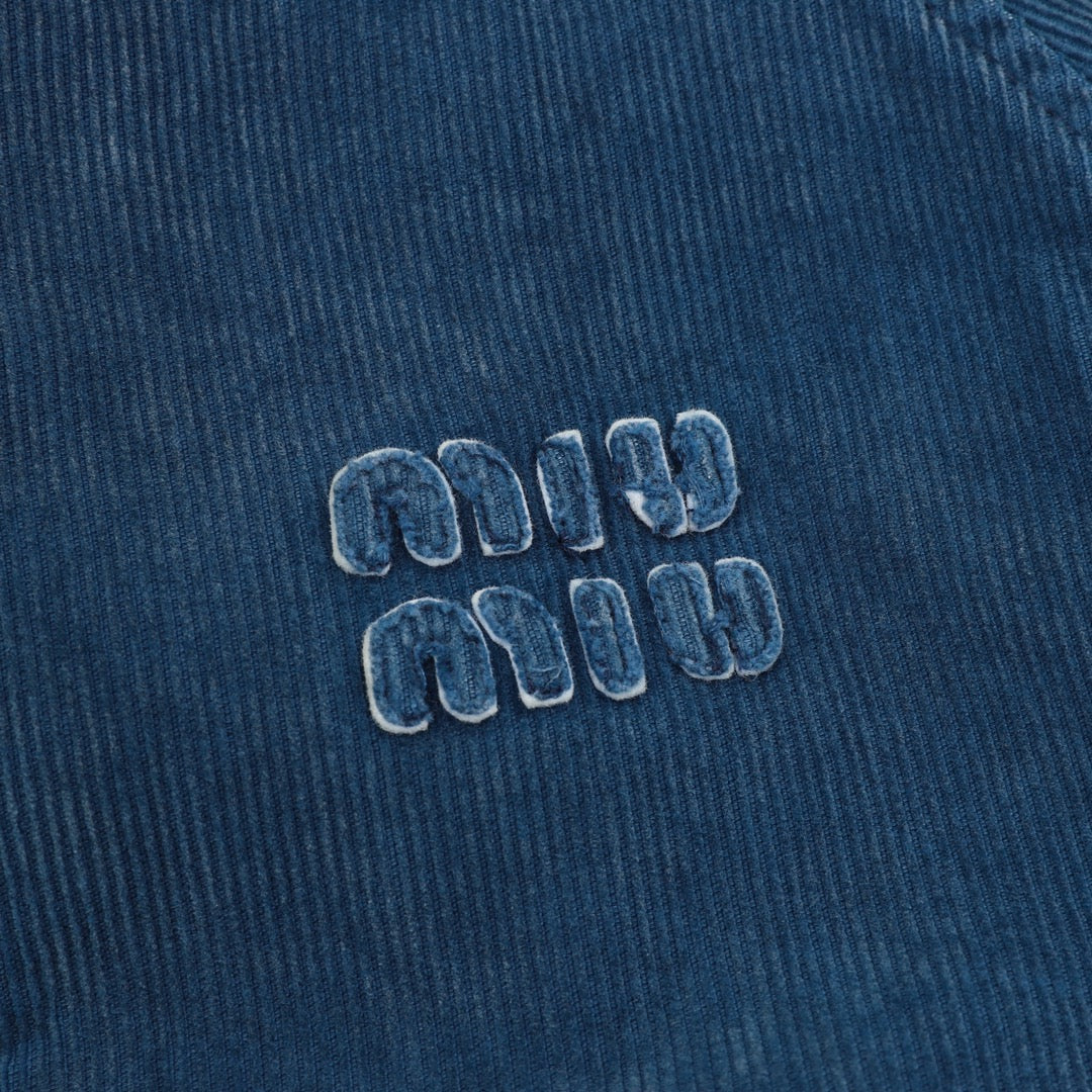 Washed Distressed Corduroy Jacket
