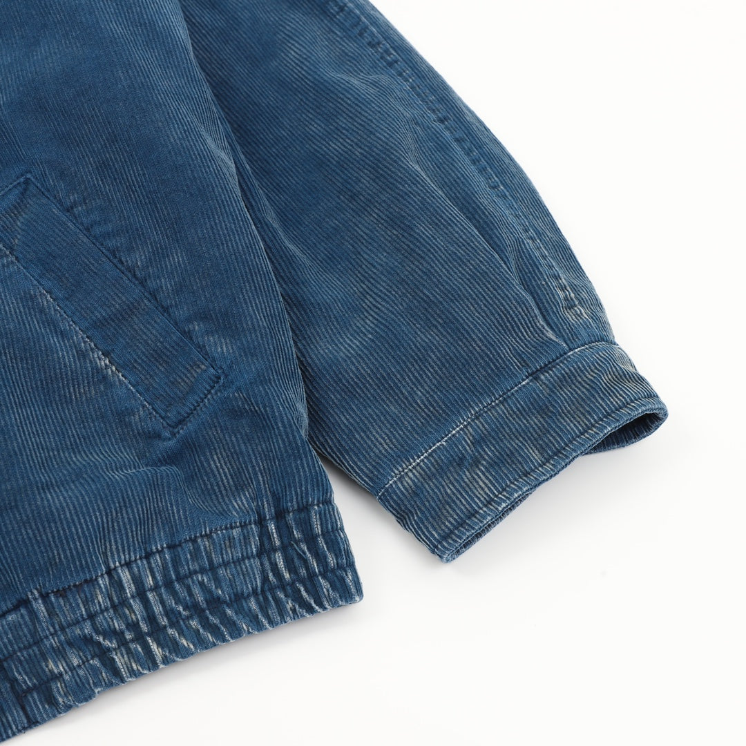 Washed Distressed Corduroy Jacket