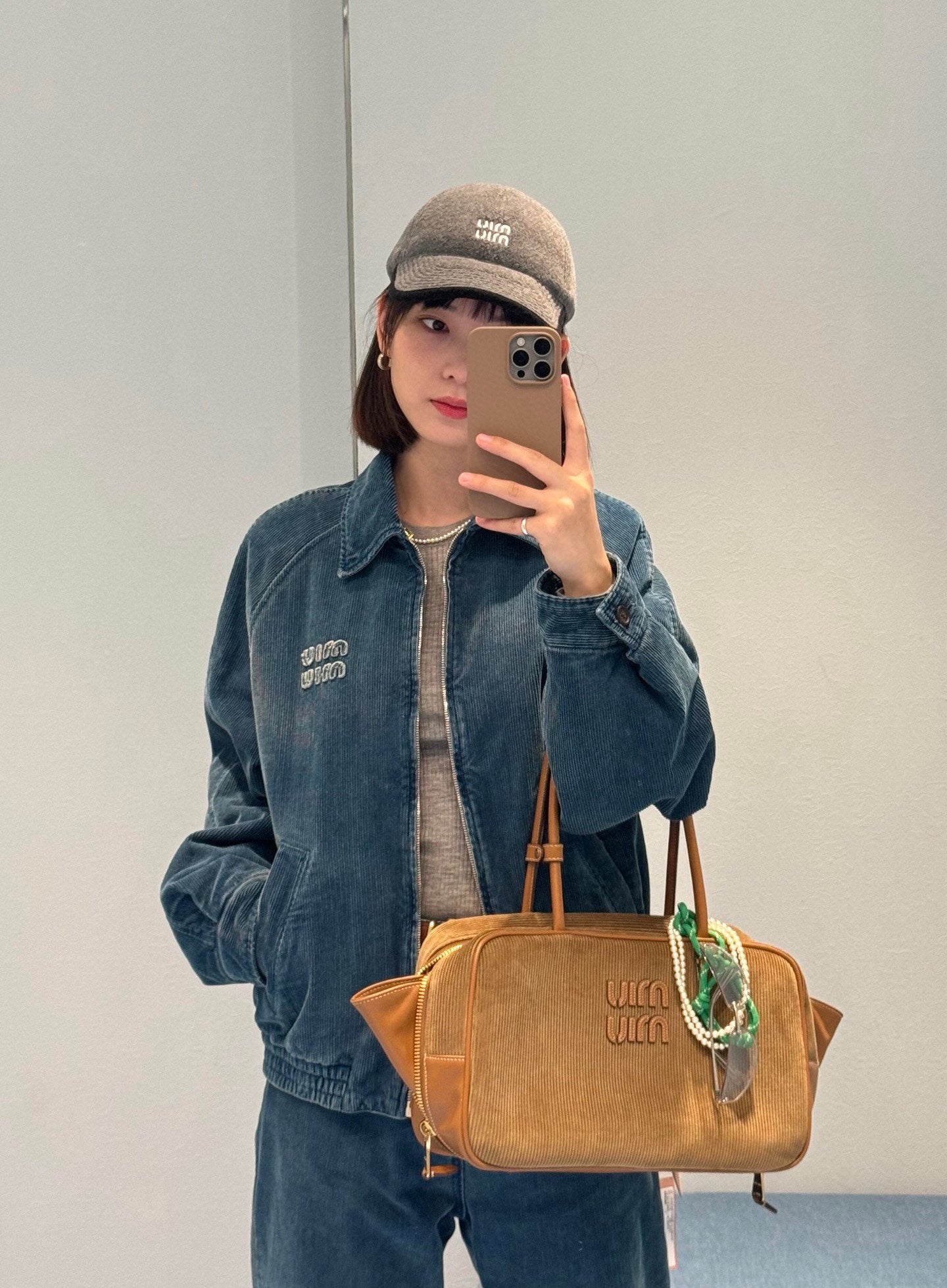 Washed Distressed Corduroy Jacket