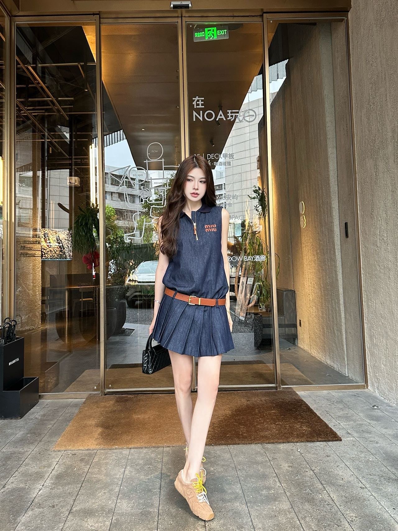 Sleeveless Denim Dress