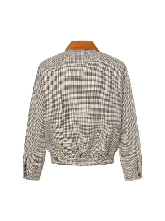 Corduroy Plaid Jacket