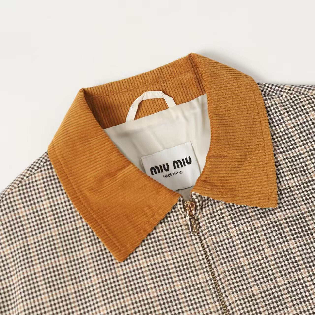 Corduroy Plaid Jacket