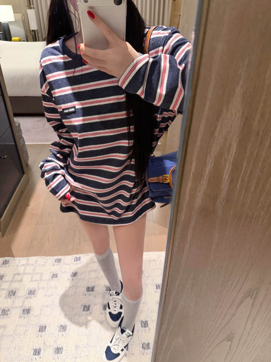 Women’s Striped Long-Sleeve T-Shirt