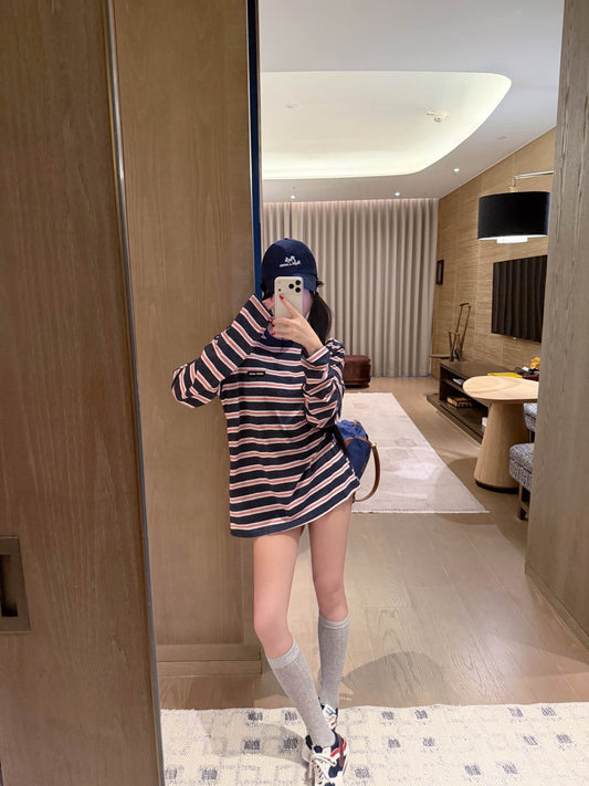 Women’s Striped Long-Sleeve T-Shirt