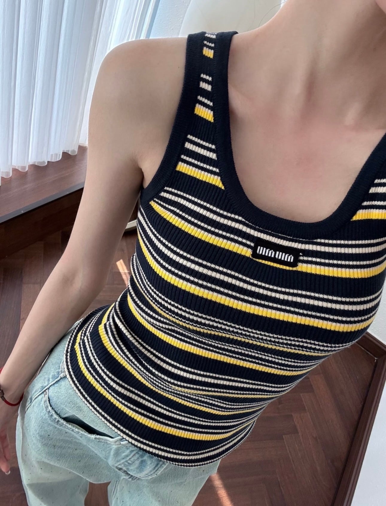 Striped Sleeveless Tank Top