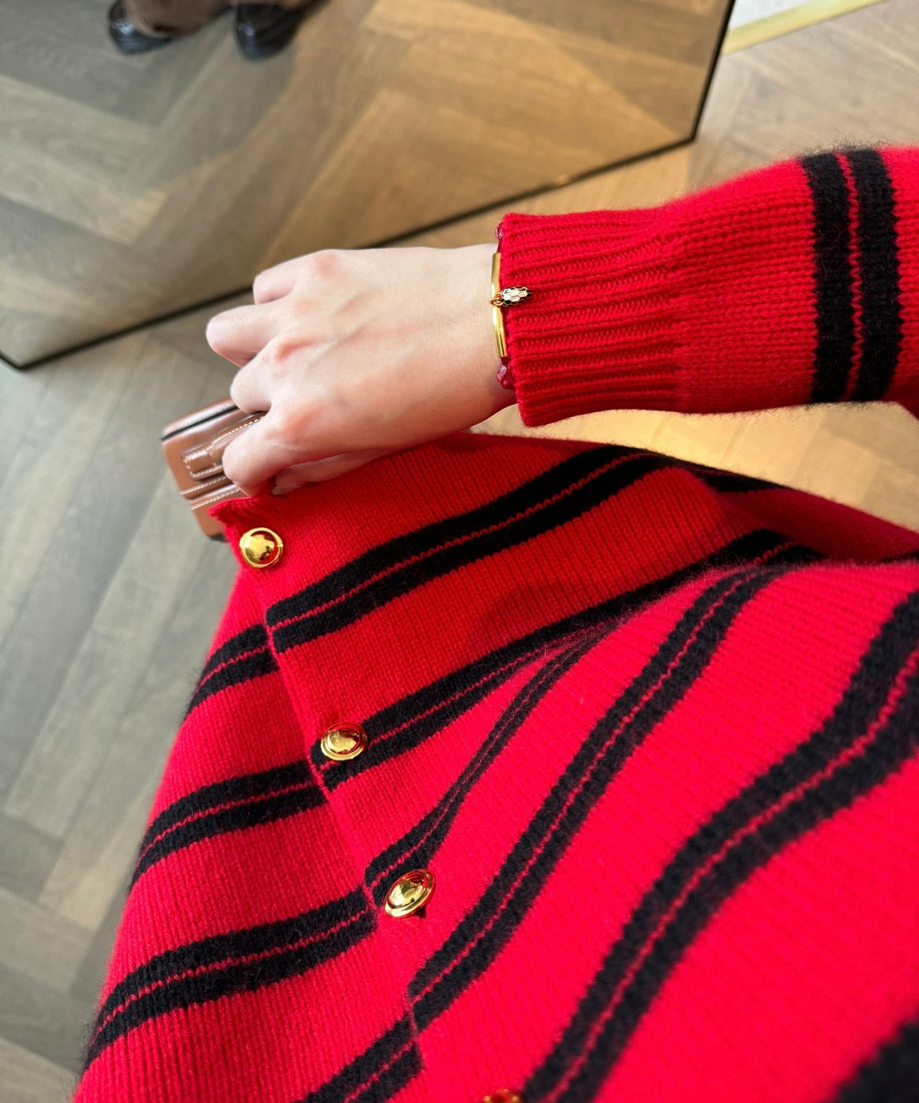 Striped Knit Cardigan