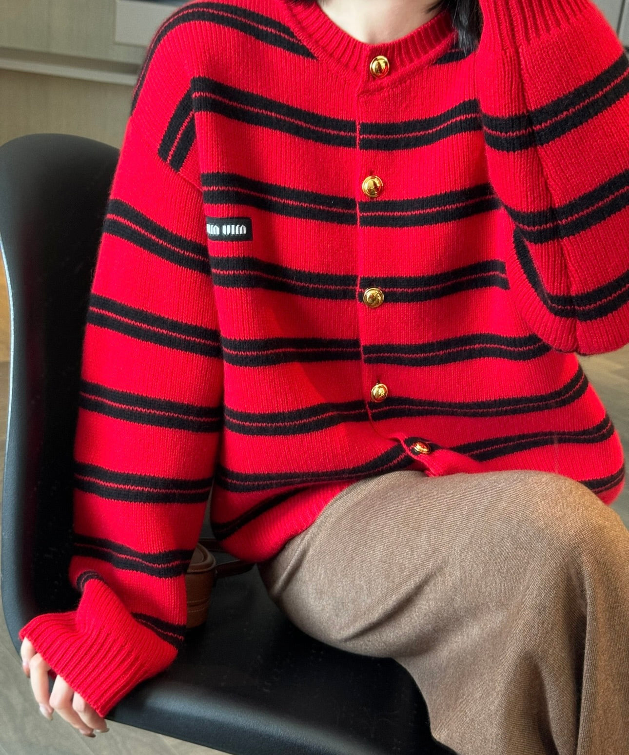 Striped Knit Cardigan
