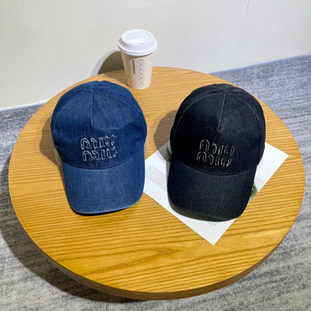 Denim Baseball Cap — Adjustable