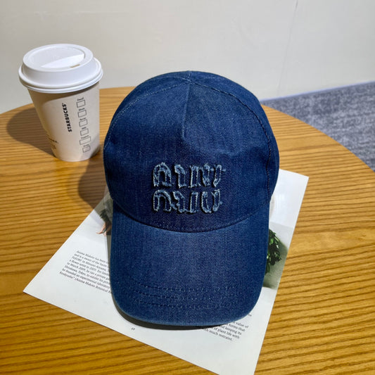 Denim Baseball Cap — Adjustable