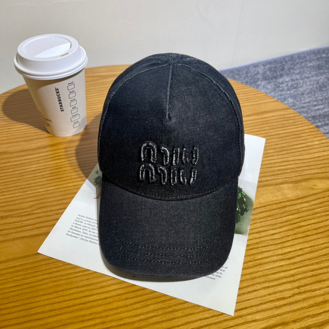 Denim Baseball Cap — Adjustable