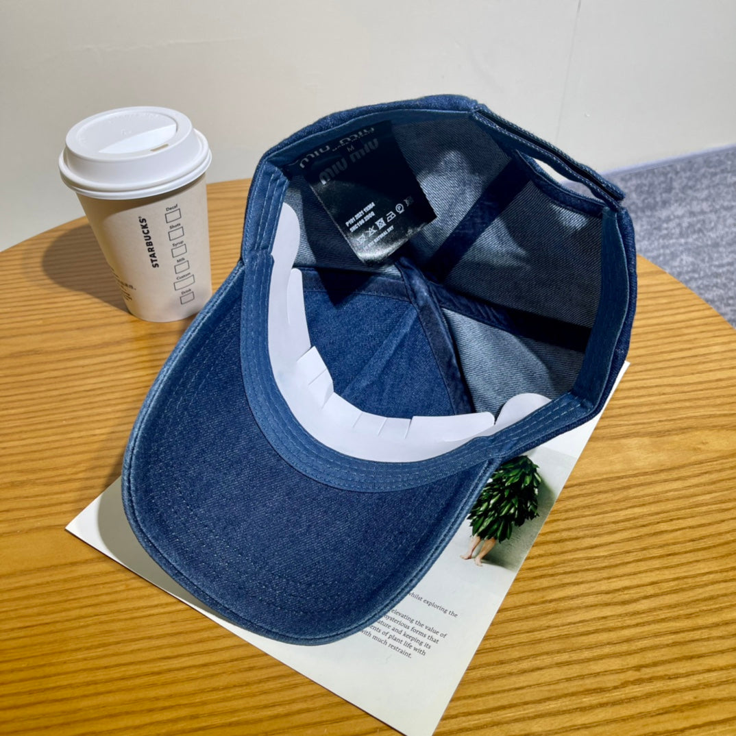 Denim Baseball Cap — Adjustable