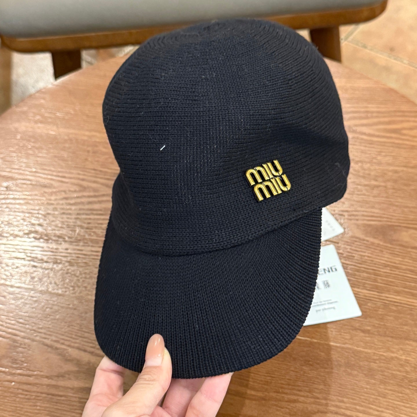 Woven Hollow-Out Flat-Brim Cap