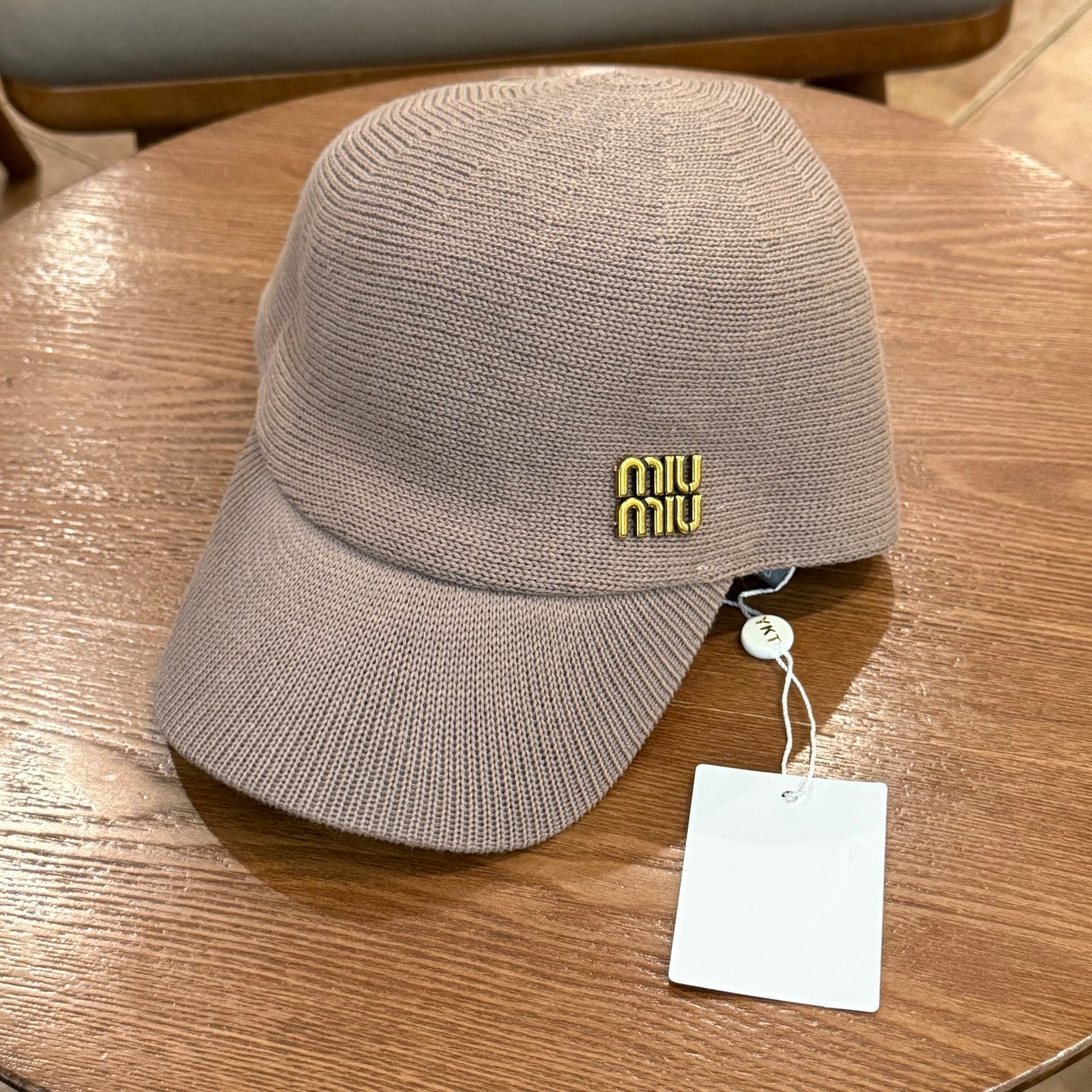 Woven Hollow-Out Flat-Brim Cap