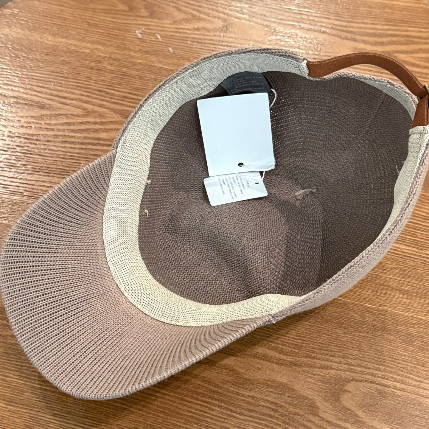 Woven Hollow-Out Flat-Brim Cap