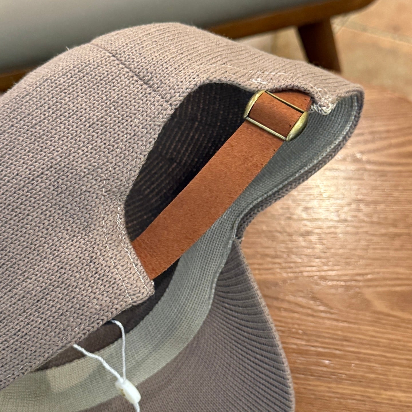 Woven Hollow-Out Flat-Brim Cap