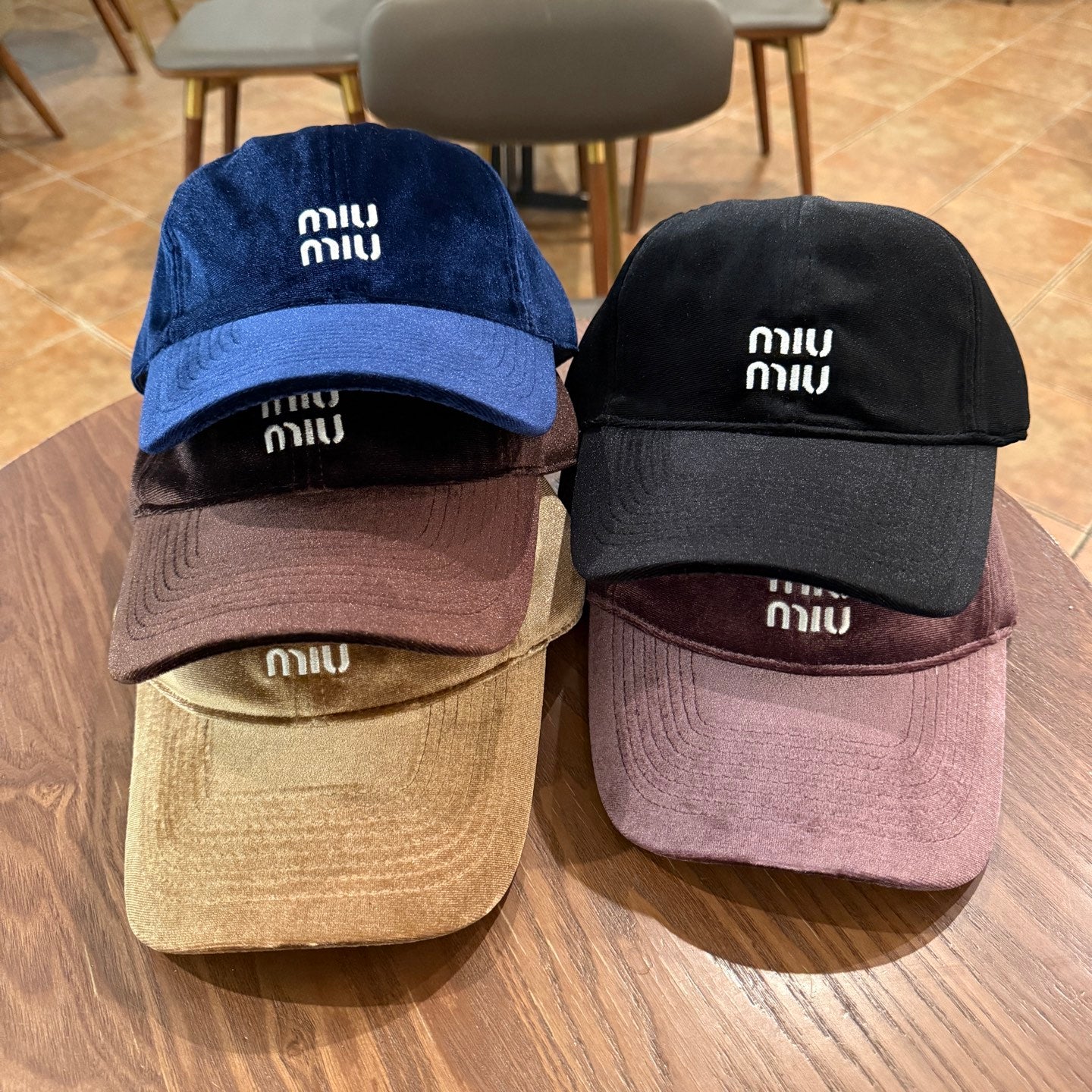Velvet Baseball Cap — Adjustable