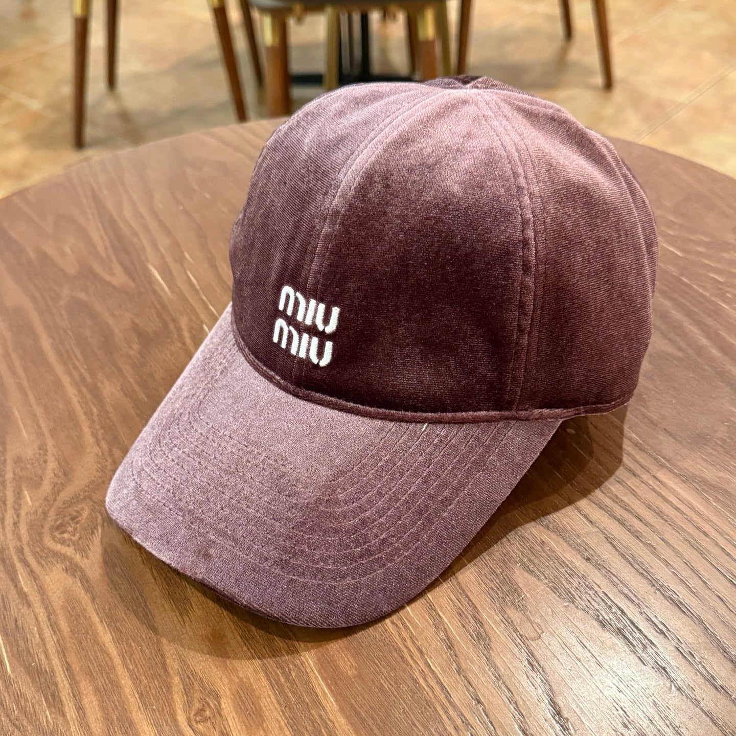 Velvet Baseball Cap — Adjustable