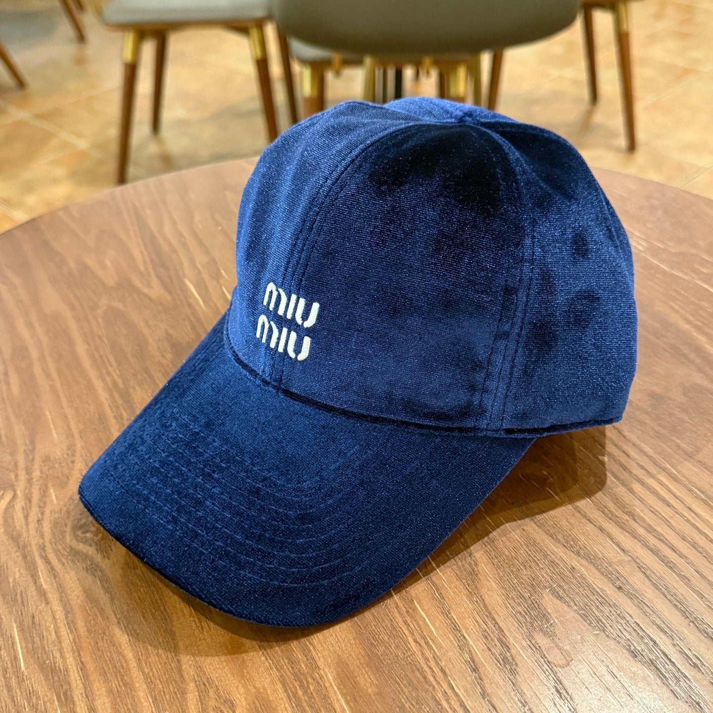 Velvet Baseball Cap — Adjustable