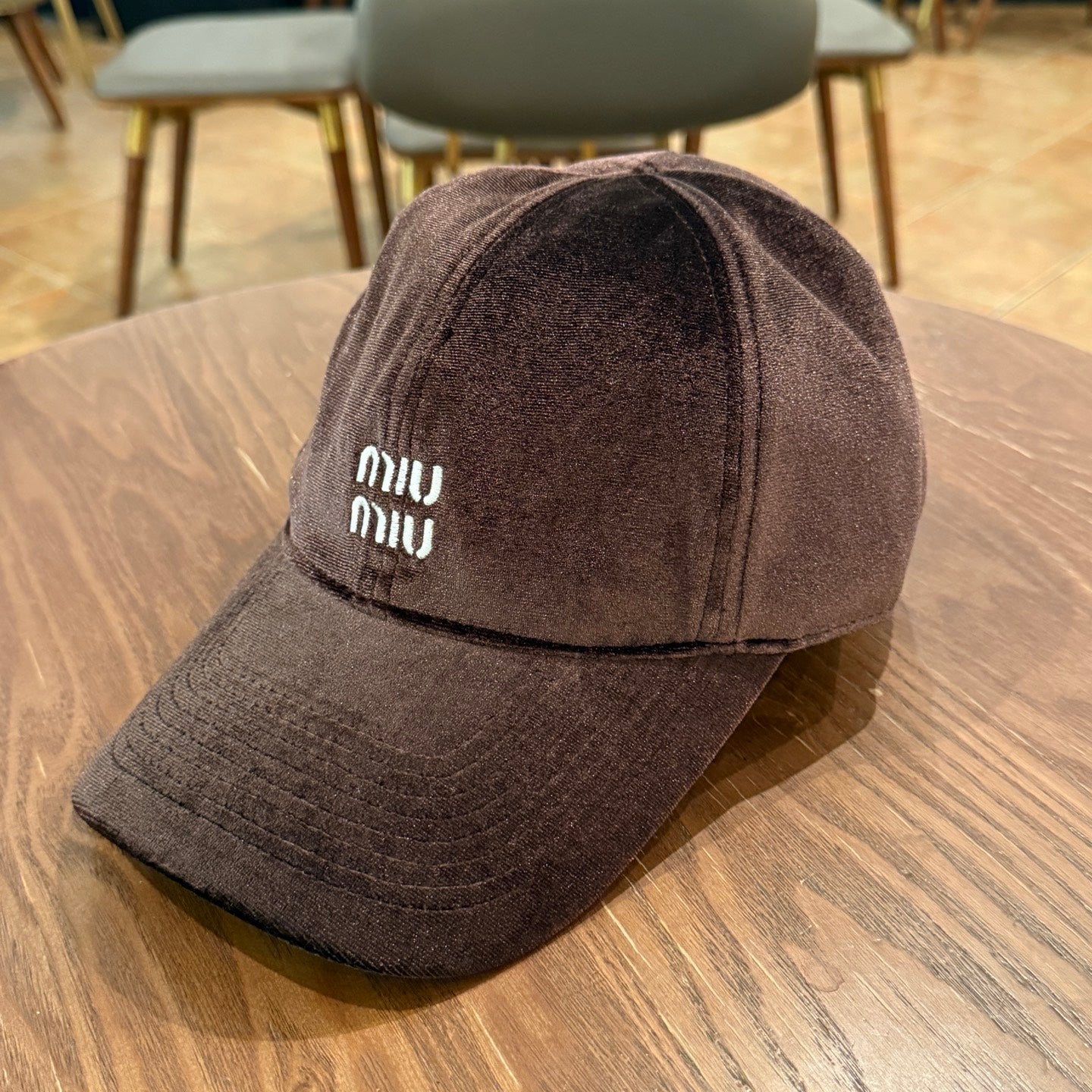 Velvet Baseball Cap — Adjustable