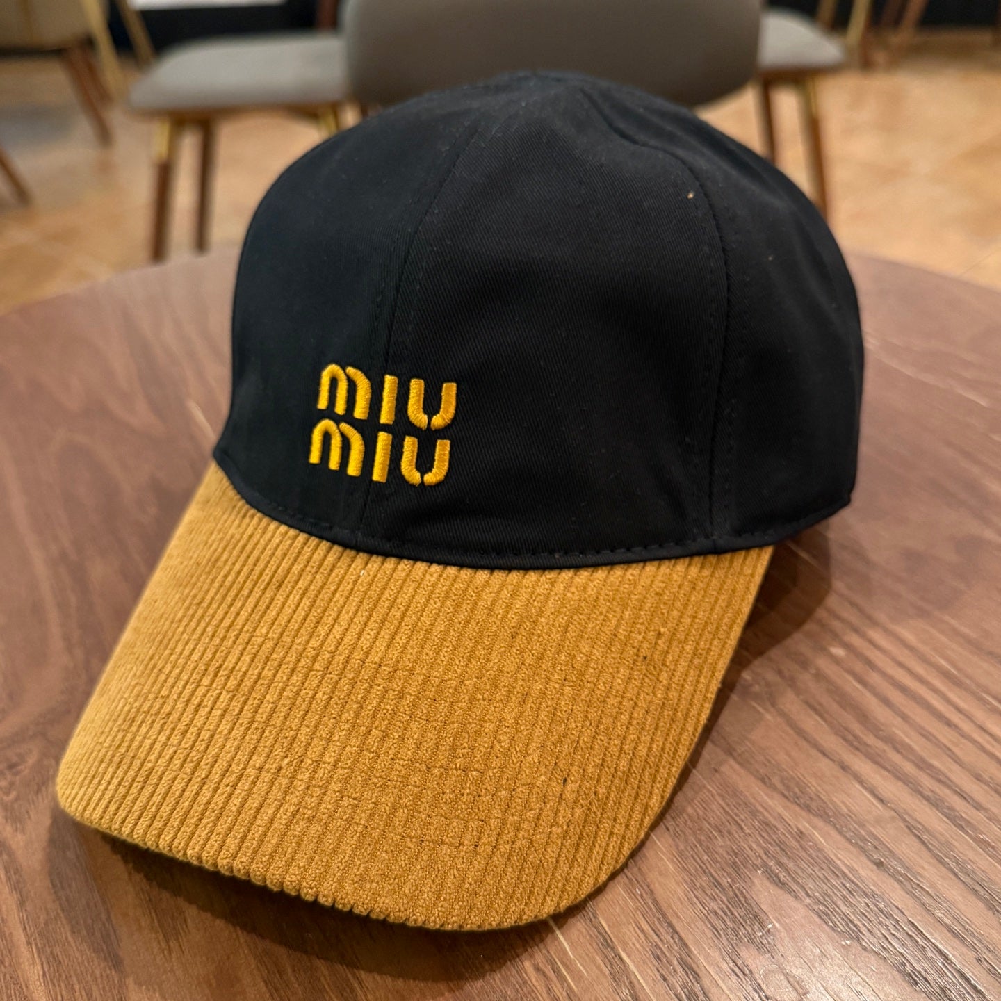 Color-Block Corduroy Baseball Cap