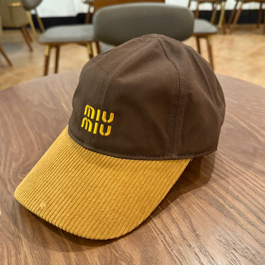 Color-Block Corduroy Baseball Cap