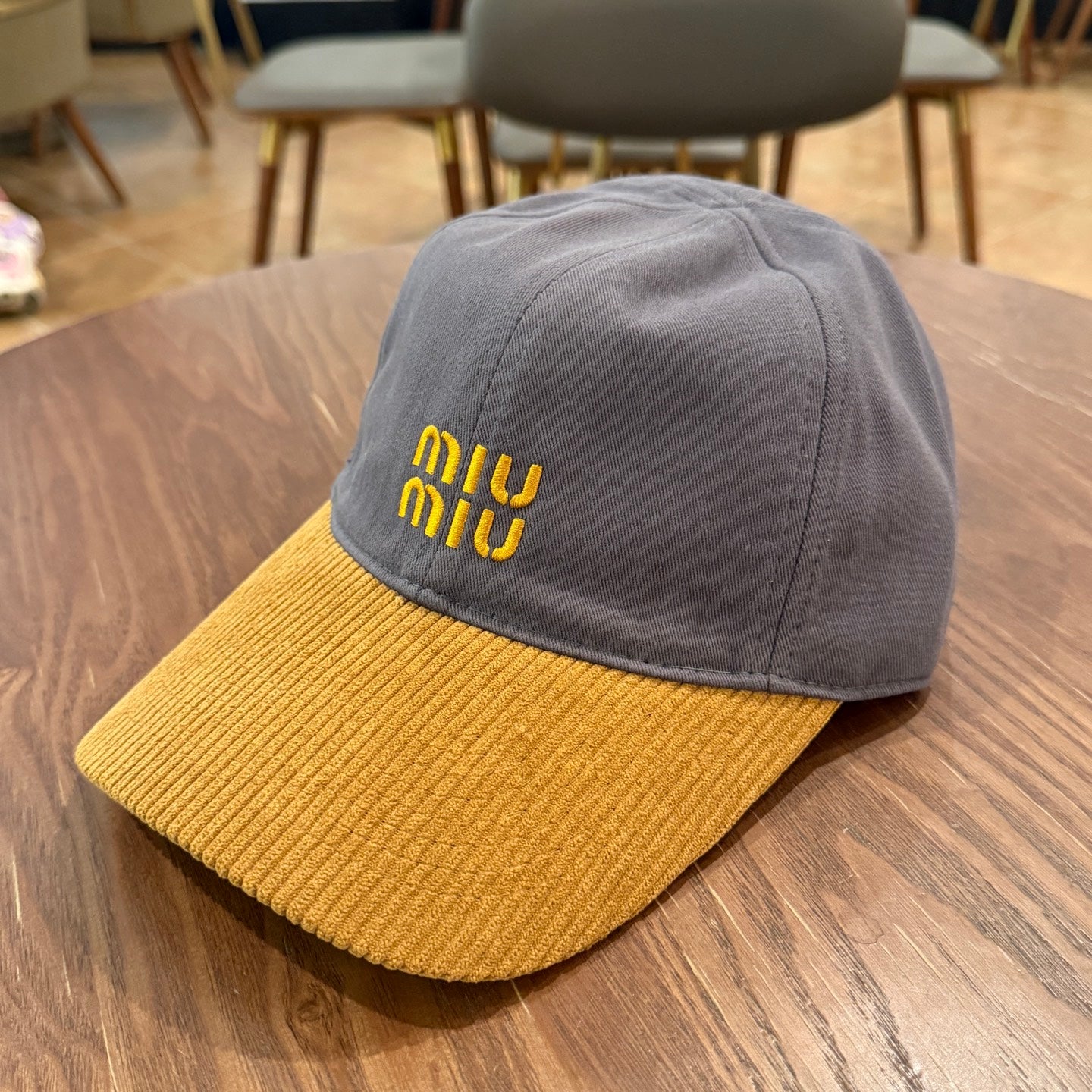 Color-Block Corduroy Baseball Cap
