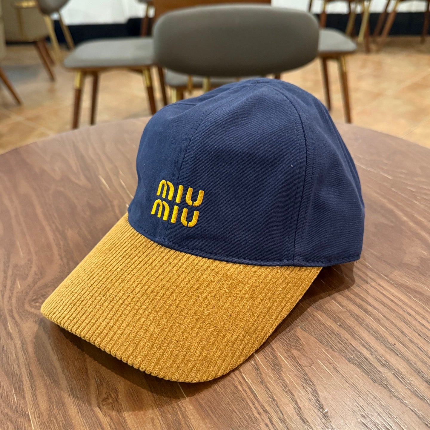 Color-Block Corduroy Baseball Cap