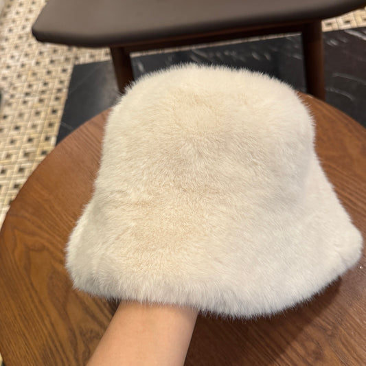 Fluffy Warm Bucket Hat