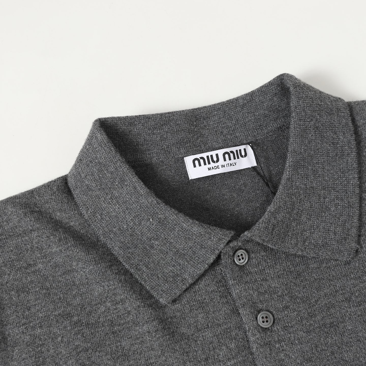 Wool Polo Collar Knit Sweater – Unisex