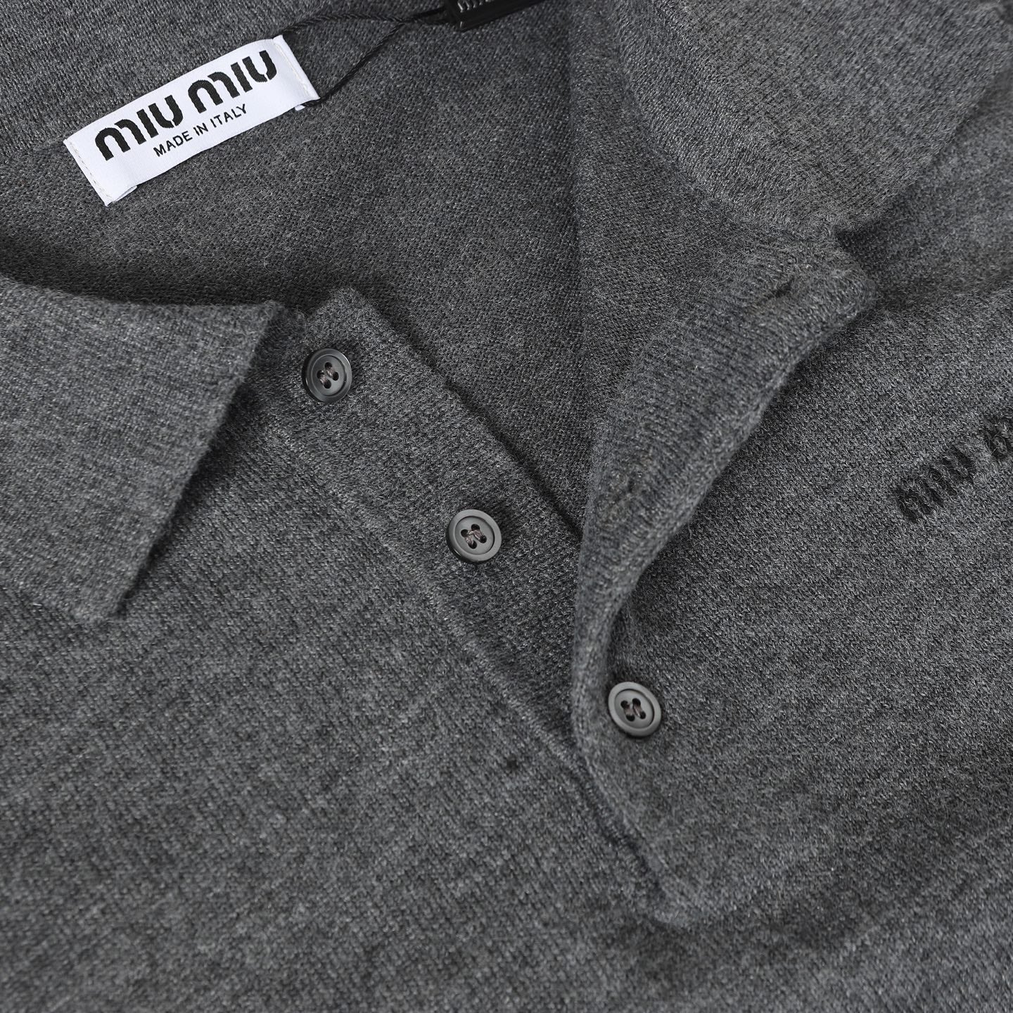 Wool Polo Collar Knit Sweater – Unisex