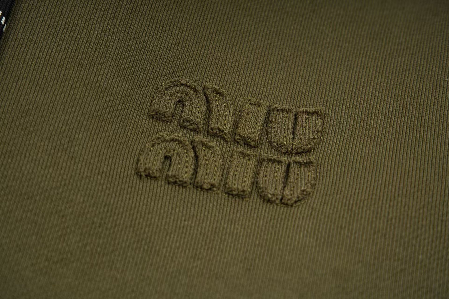 Zip-Up Hoodie – Olive Green